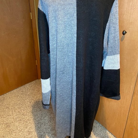 Color Block Long Cardigan - Picture 5 of 7